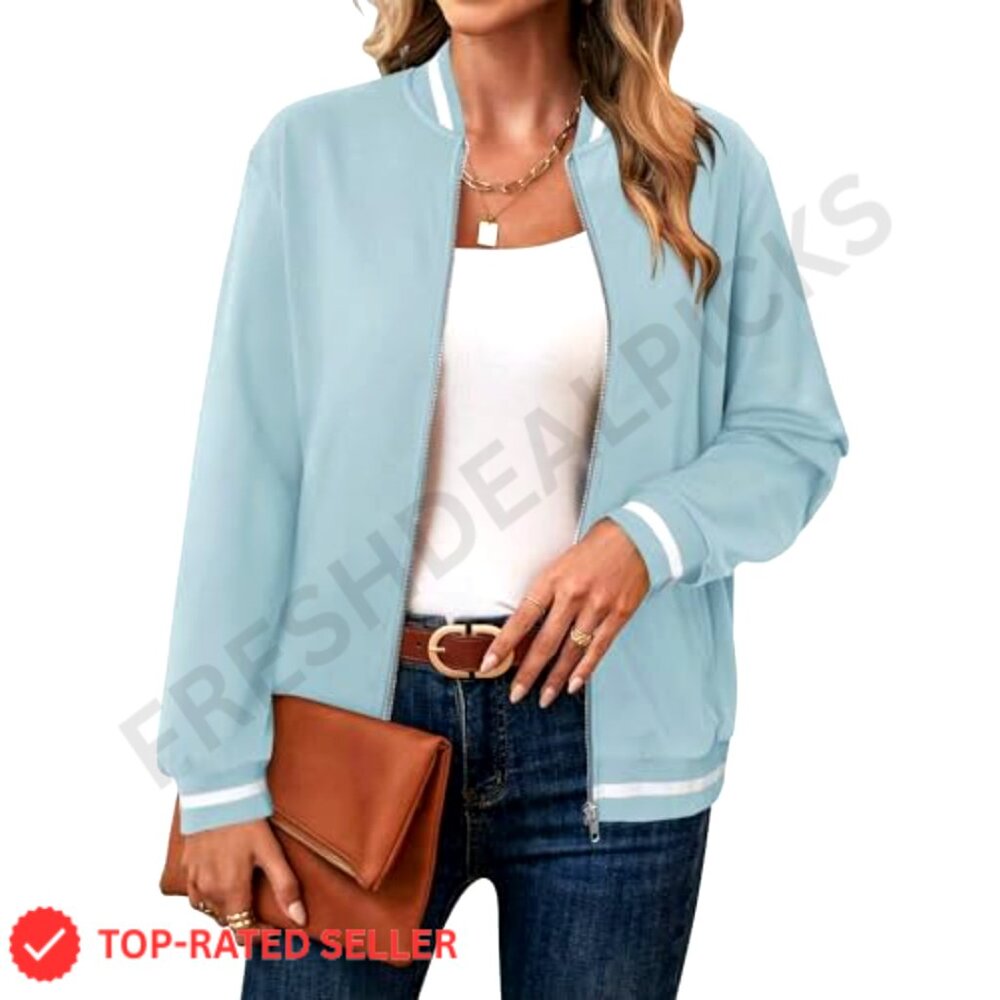 Lightweight Windproof Jacket Casual Long Sleeve C… - image 5